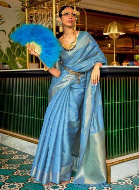 Sea Blue Colour RAJTEX KAYRAA Fanct Designer Wedding Wear Heavy Latest Saree Collection 274006